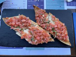 Bruschetta  at Azure in Lanzarote