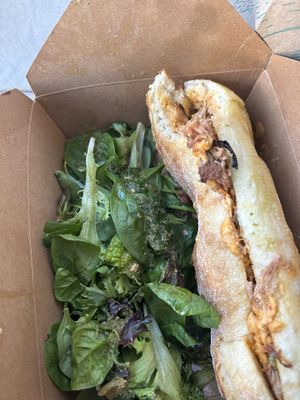 The roll was perfect for this - toasty on the outside soft and chewy on the inside   at Naked Lunch in Philadelphia