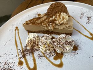 Biscoff cheesecake at The Wooer in Falkirk