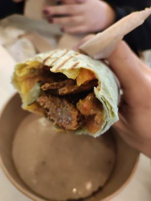 Green Kasarli Kebab Vegan at Efendi Doner in Bucharest