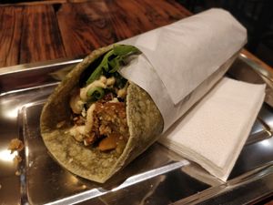 Green Dürüm Falafel at Efendi Doner in Bucharest