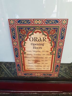 Opening hours at Efendi Doner in Bucharest