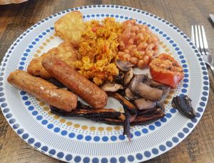 Breakfast weighing in at £5.70 at Plant Cafe - maybe closed in Ipswich
