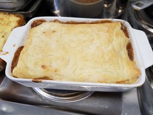 Mushroom, potato, pearl barely and ale pie at Plant Cafe - maybe closed in Ipswich