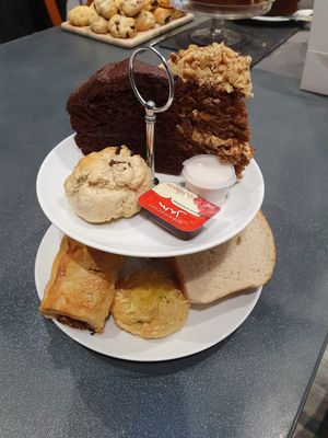 Afternoon tea at Plant Cafe - maybe closed in Ipswich