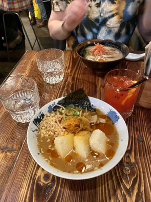 Vegan kimchi ramen with tofu  at Hakata in South East London