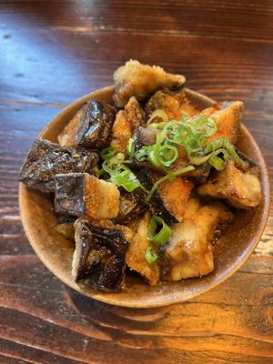 Aubergine karaage #Veganuary at Hakata in South East London