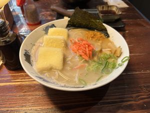 Vegan tonkotsu ramen  at Hakata in South East London