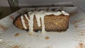 Banana and Ginger Cake at Tatale Vegan Restaurant in Accra