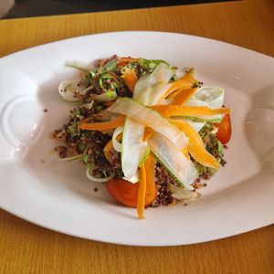 Quinoa salad at Tatale Vegan Restaurant in Accra