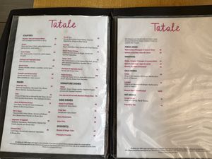 Menu  at Tatale Vegan Restaurant in Accra