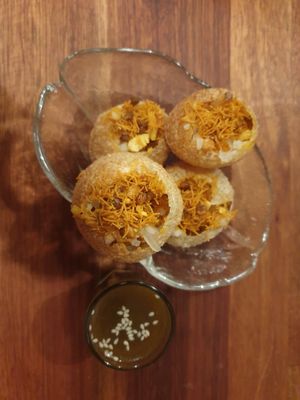Pani Puri $4.00 each at Baba Hawker in Brunswick