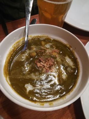 Chick pea, potato and spinach at Baba Hawker in Brunswick
