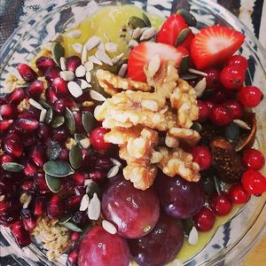 Fruit bowl at Frutopia Palm Mar in Tenerife