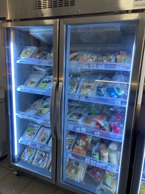 Frozen mock meats at Soyfoo   in Braybrook