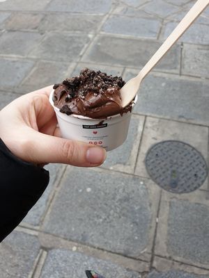 Small size with nocciolata and oreo at Cupkie in Paris