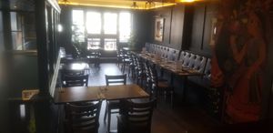 Upstairs seating at Archana in Belfast