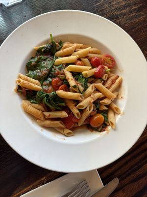 Penne toscana with light oil    at Antonella's Italian Ristorante in Fayetteville