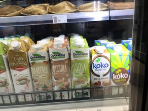 More vegan milks at Baronesha in Tirana