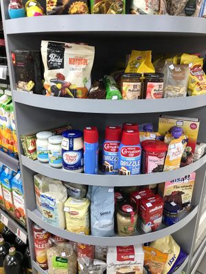 Some vegan products at Baronesha in Tirana