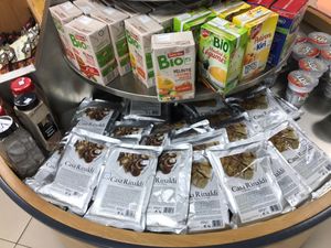 Mushrooms in olive oil at Baronesha in Tirana