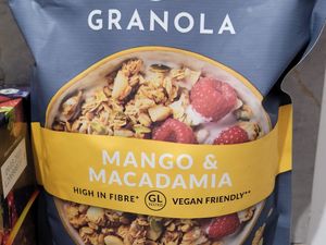 Vegan granola. There was a large selection of flavours. at Baronesha in Tirana