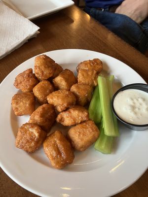 Hot maple vegan “wings.” Excellent!   at Hoptinger Beer Garden - Riverside in Jacksonville