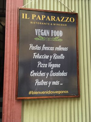 Vegan al welcomed at Il Paparazzo in Valparaiso