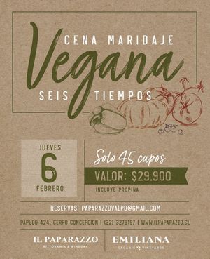 Cena de Maridaje en Cerro Concepción IL PAPARAZZO at Il Paparazzo in Valparaiso