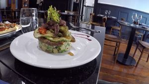 vegan plate ,can't remember the name but it was good. at Il Paparazzo in Valparaiso