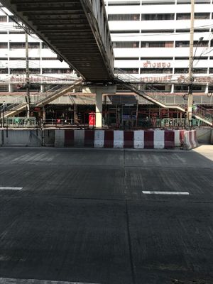 Opposite of the restaurant  at Aharn Jay Bangkhunsri  in Bangkok
