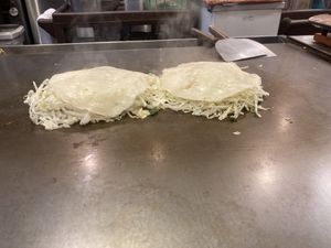 Now cooking   at Teppei in Hiroshima