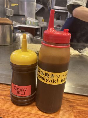 They assured us the sauces were vegan   at Teppei in Hiroshima