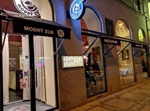 From outside at Modrý Zub - Jindřišská in Prague