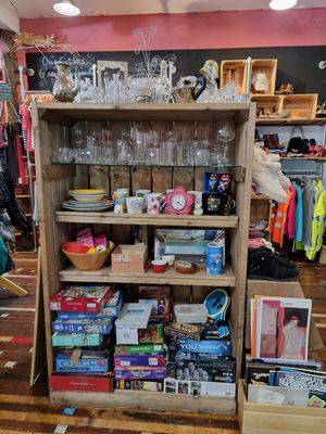 Second-hand goods at Zero Waste Hub in Edinburgh