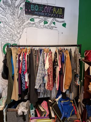 Second-hand clothes 1 at Zero Waste Hub in Edinburgh