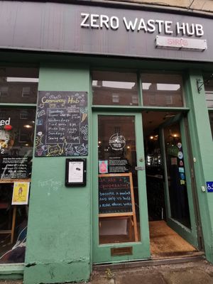 Entrance at Zero Waste Hub in Edinburgh