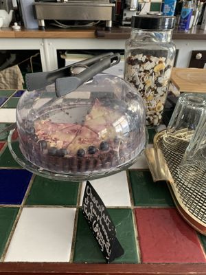 Vegan cake   at Zero Waste Hub in Edinburgh