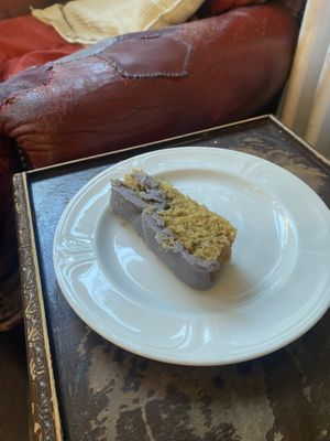 Earl grey and lavender cake   at Zero Waste Hub in Edinburgh