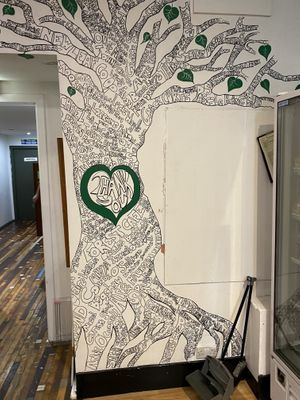 Decor at Zero Waste Hub in Edinburgh