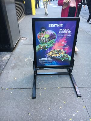Placard. at Beatnic - Lexington Ave in New York City