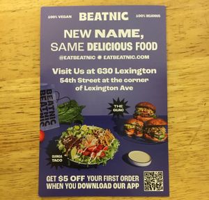 They changed their name from By Chloe to Beatnic. at Beatnic - Lexington Ave in New York City