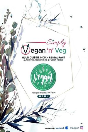 Menu at Simply Vegan 'n' Veg in Pooraka