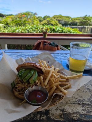 Taro burger at The Cabana Bar & Grill in Koloa