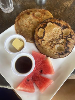 Vegane Bananen-Pancakes  at Barca de Oro in Las Penitas