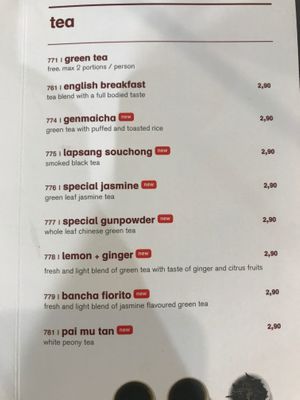Menu at MXP - Wagamama - T1 in Ferno