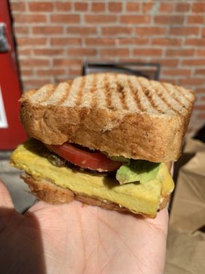 Just Egg Melt at Lifestyle Cafe in Columbus