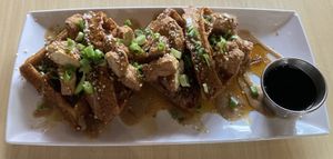 Chkn n waffles  at Lifestyle Cafe in Columbus