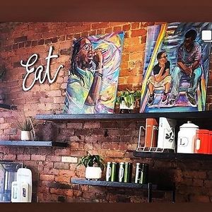 Love the art at Lifestyle Cafe in Columbus