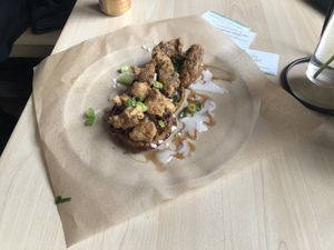 Chik’n and waffles   at Lifestyle Cafe in Columbus